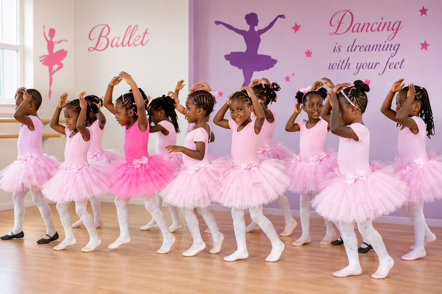 Kinder School ballerina activity